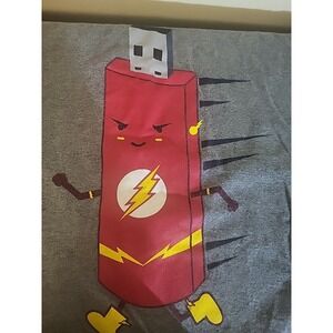 DC Comics The Flash USB Drive T-Shirt Men's Extra Large Graphic Tee